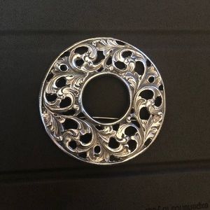 Vintage Astri Holthe Pewter pin brooch Made in Norway.